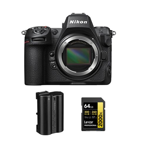 Nikon Z8 Boîtier+Nikon EN EL15c batterie+Lexar carte mémoire SDXC professionnelle UHS II