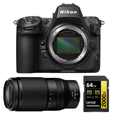 Nikon Z8 Boîtier+Nikon Z 70 180mm F2.8 NIKKOR+Lexar Carte mémoire SDXC professionnelle UHS II - vue 2