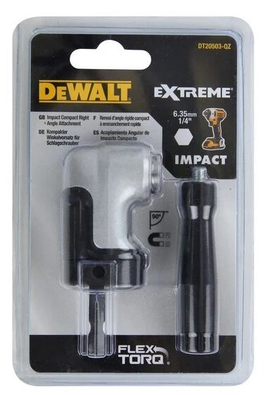 Accessoire à angle droit DEWALT DT20503 QZ Tête de renvoi d'angle 43 Nm Ultra compacte - vue 2