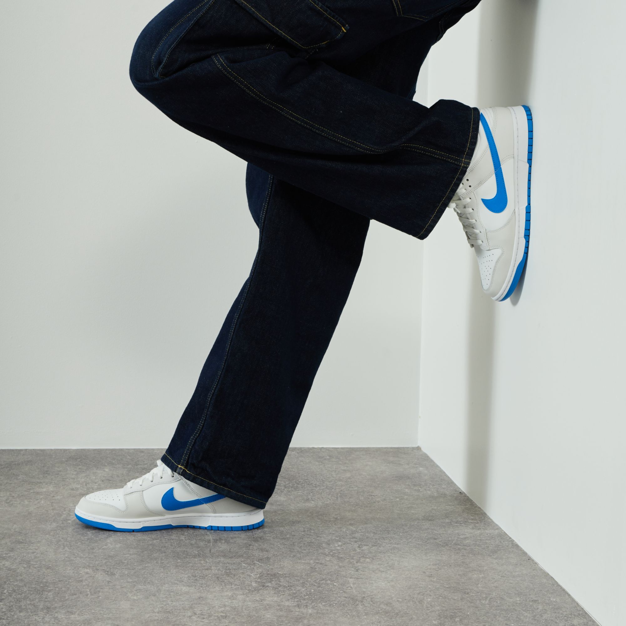 Dunk Low Blanc/Bleu - 46