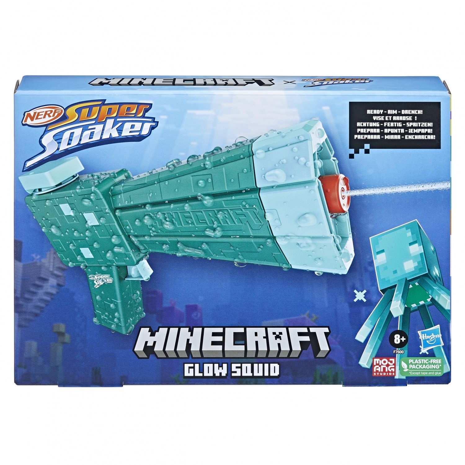 Nerf Super Soaker Minecraft Glow Squid