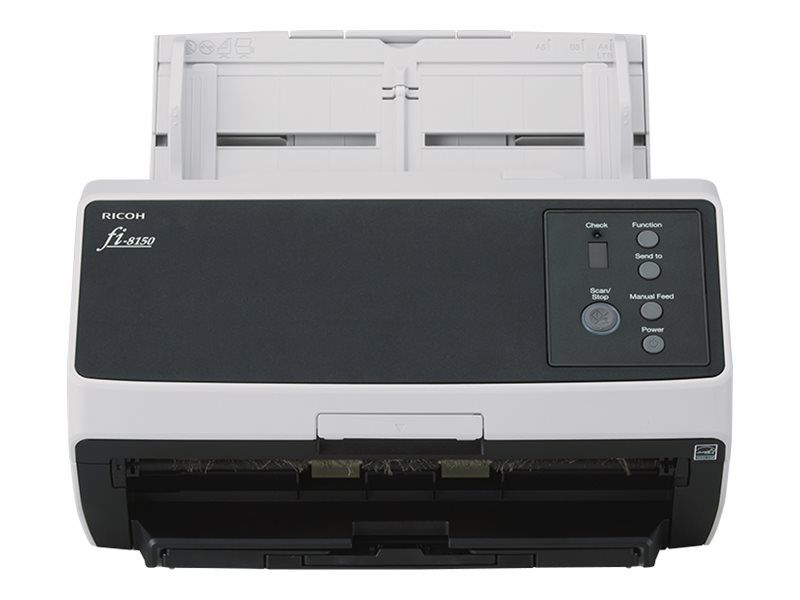 Ricoh fi 8150 Scanner de documents CIS Double Recto verso 216 x 355.6 mm 600 dpi x 600 dpi jusqu'à 50 ppm mono / jusqu'à 50 ppm couleur Chargeur automatique de documents 100...