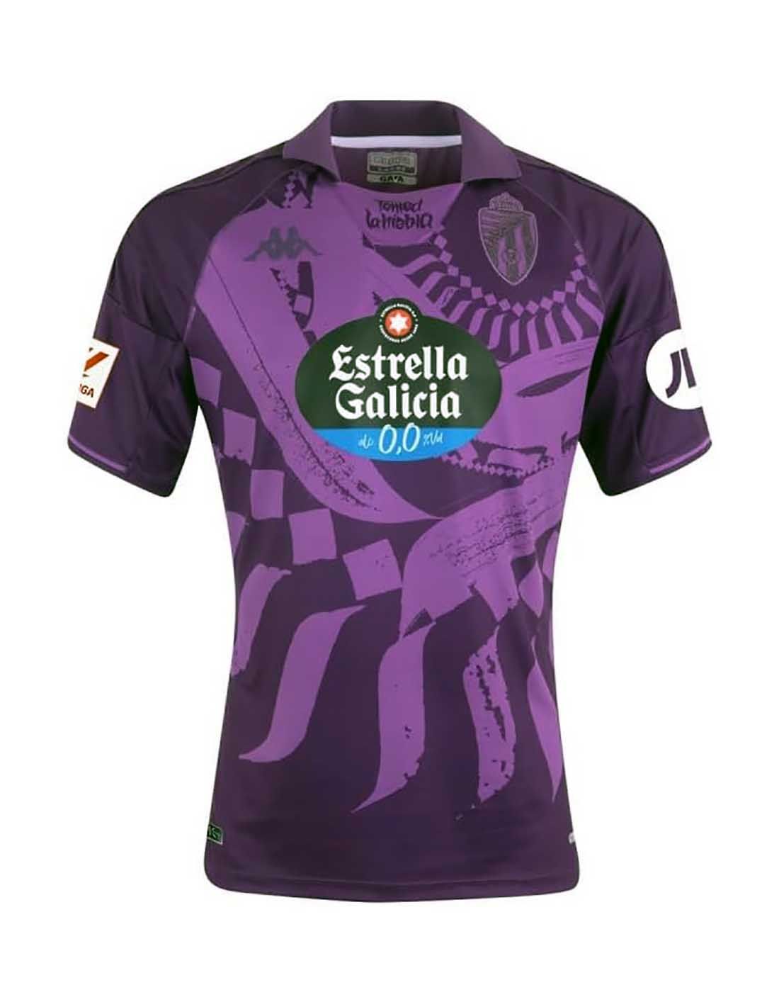 t-shirt kombat away real valladolid homme violet - L