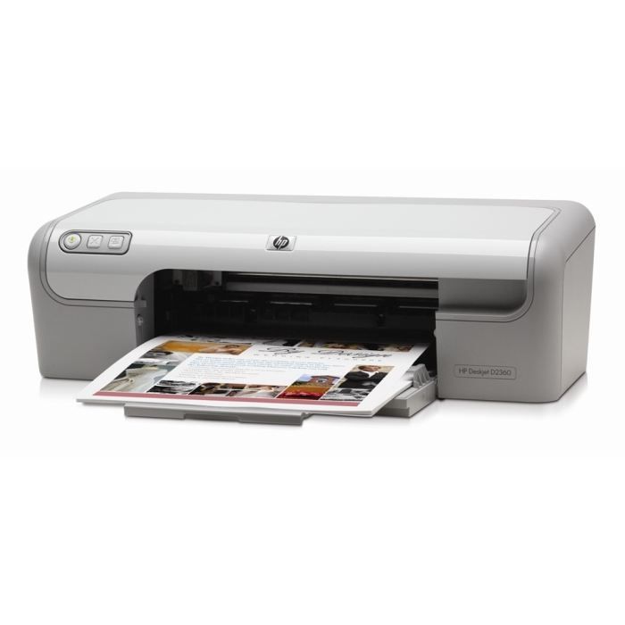 HP Deskjet D2360 Imprimante couleur jet d'encre A4Legal 1200 ppp jusqu'à 20 ppm mono / jusqu'à 14 ppm couleur capacité : 100 feuilles USB