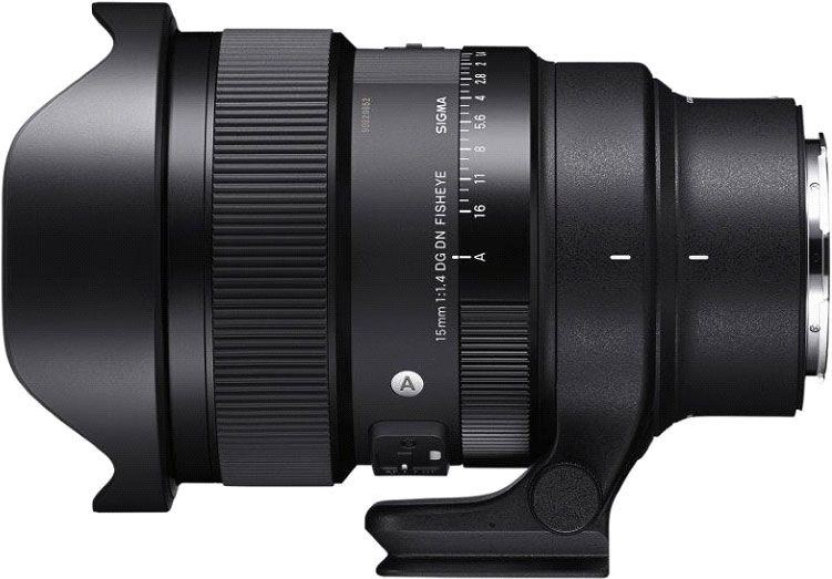 Objectif Hybride Sigma 15mm f1.4 DG DN Diagonal Fisheye monture - vue 3