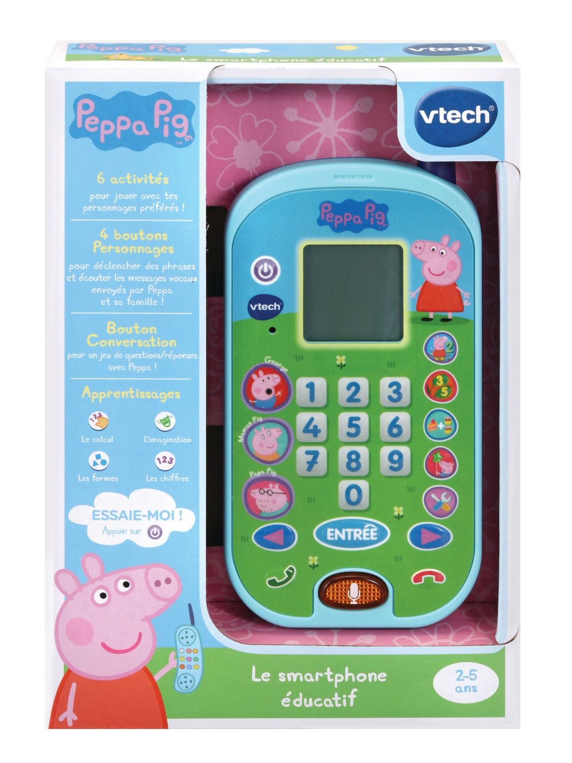 VTech Peppa Pig Smartphone Éducatif - vue 2