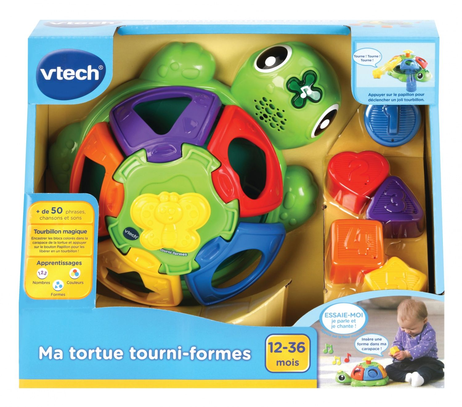 VTECH Ma Tortue Tourni formes - vue 3