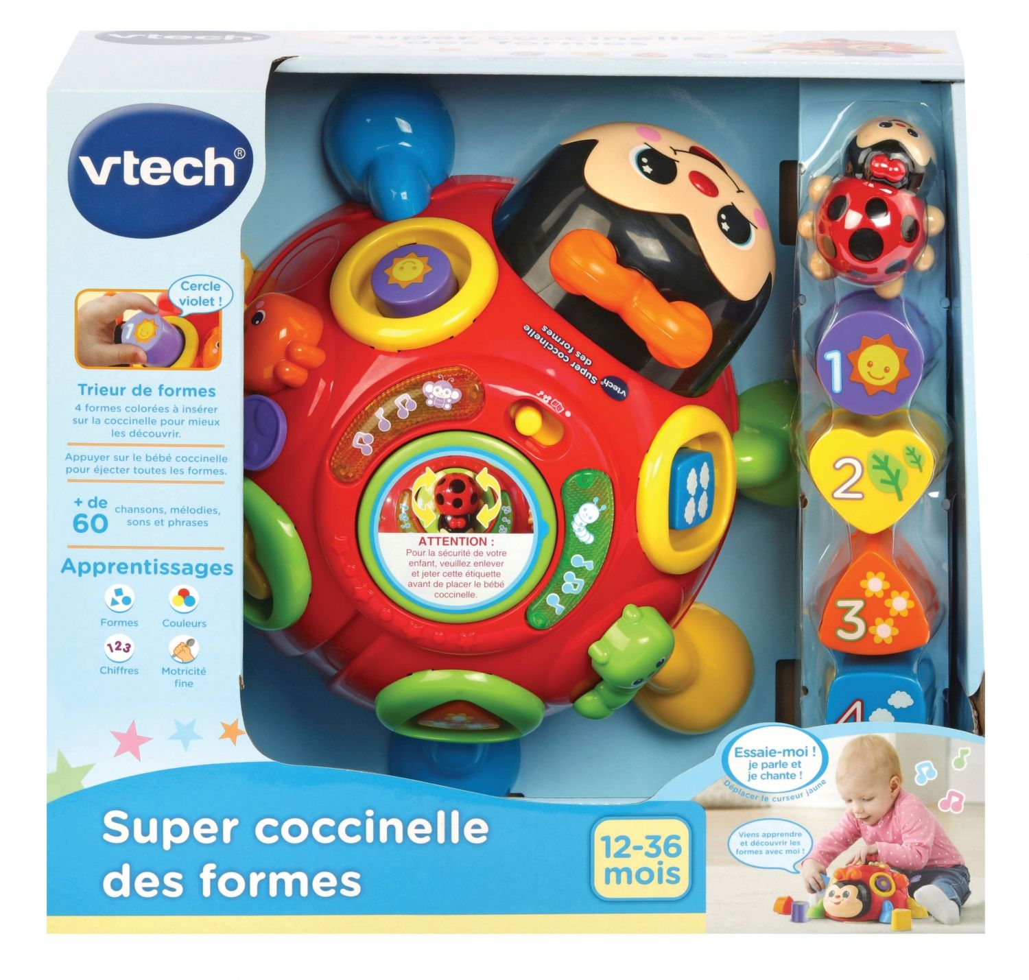 Vtech Baby Super Coccinelle Des Formes