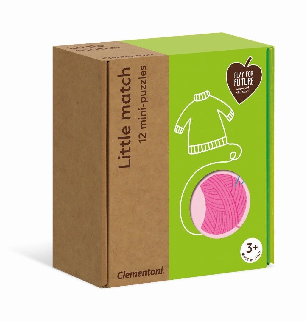 Clementoni 16249 Little Match Avant et Après Puzzle Enfant 24 pièces matériaux 100% recyclés fabriqué en Italie et Plus