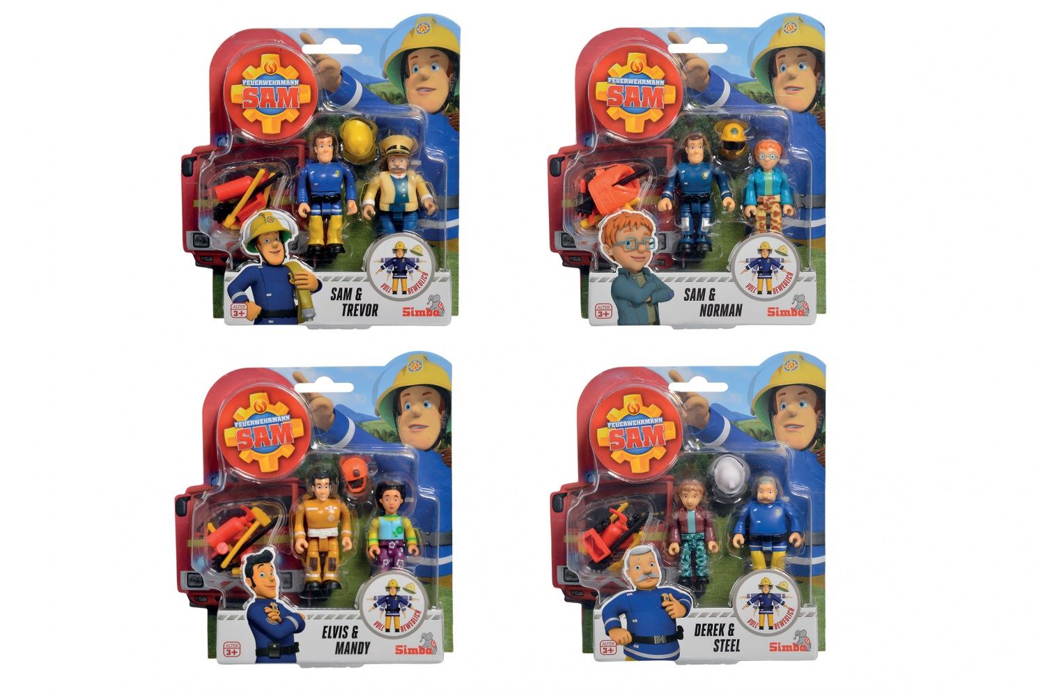 Sam Le Pompier Slp Figurines 7.5cm Asst