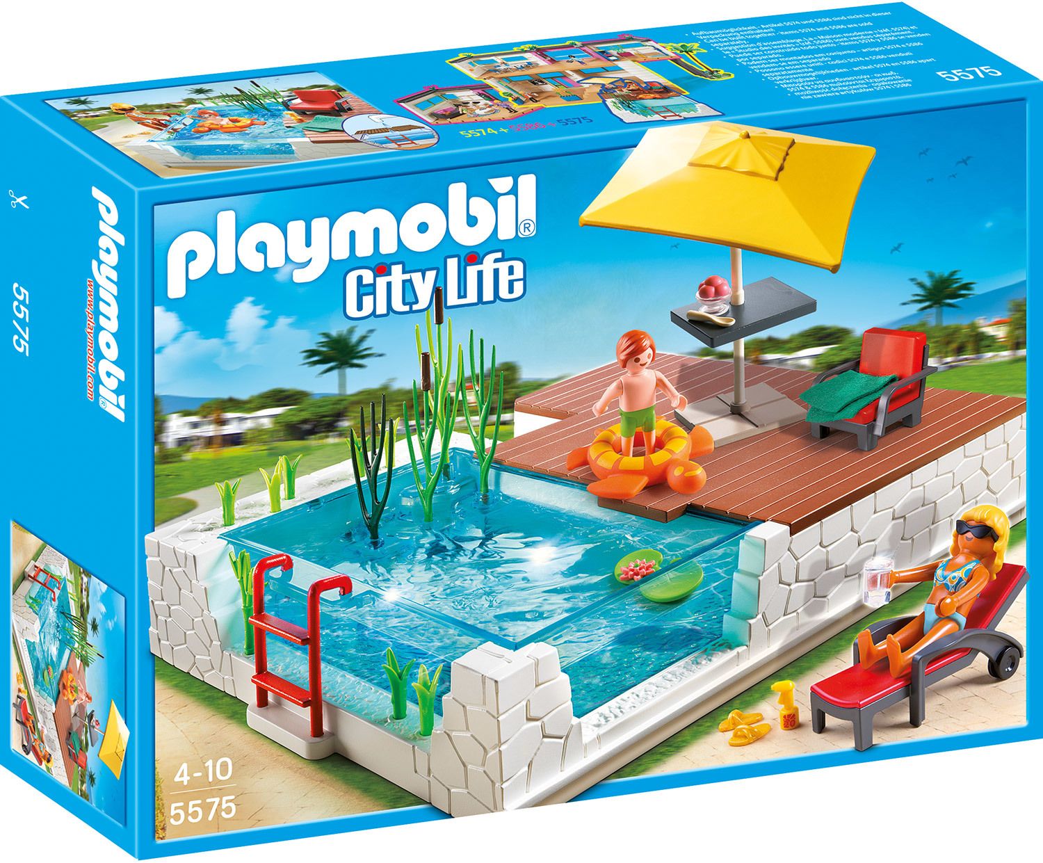 Playmobil 5575 Jeu De Construction Piscine Avec Terrasse