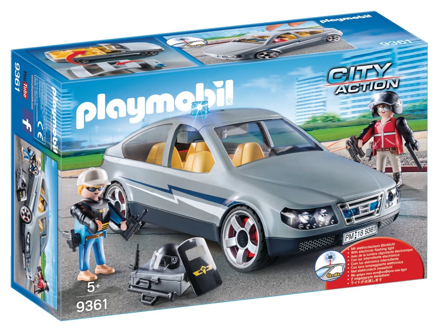 Playmobil 9361 Voiture Banalisée Et Policiers En Civil