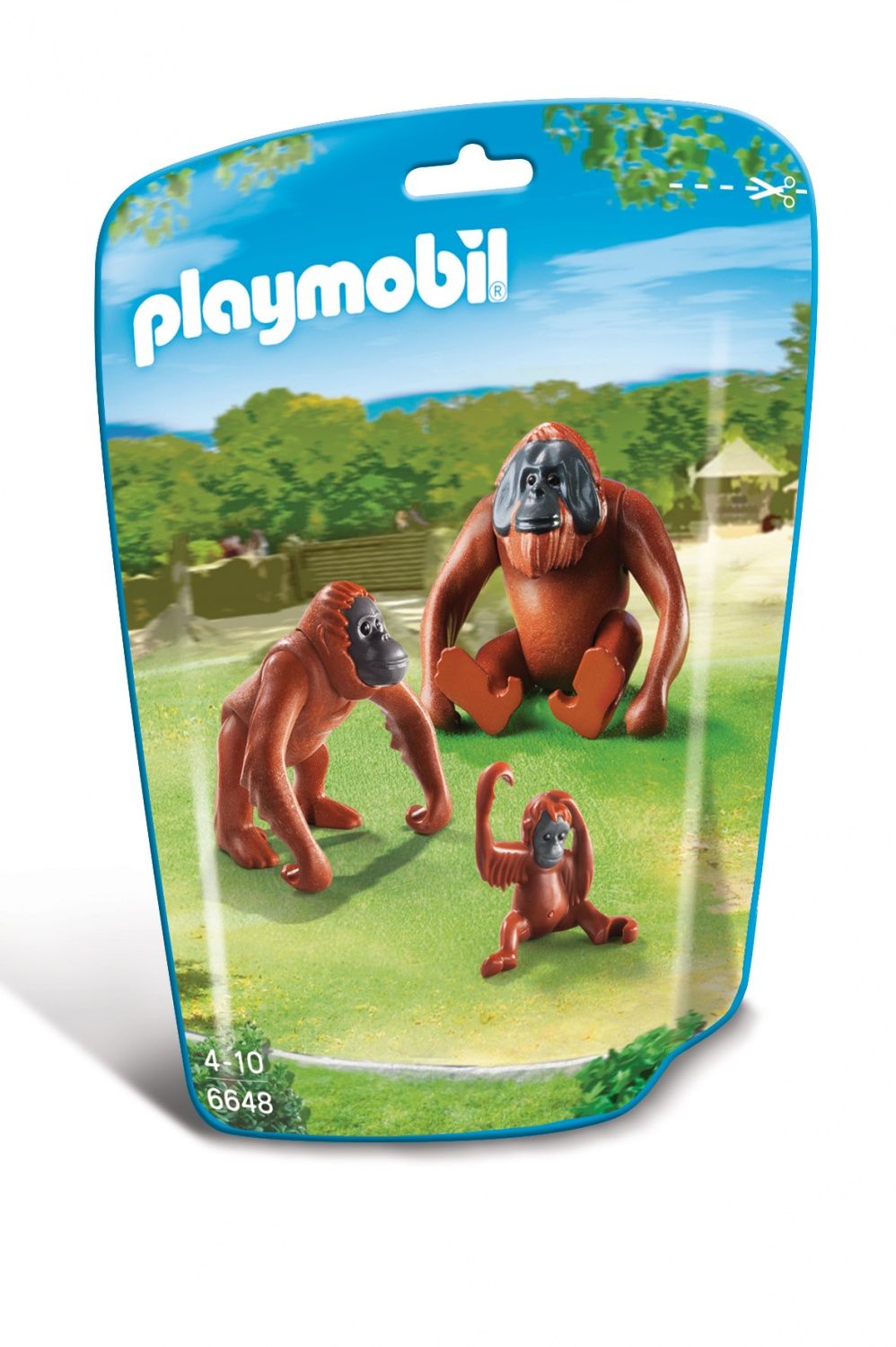 Playmobil 6648 Deux Orangs Outangs Avec Bébé - vue 5