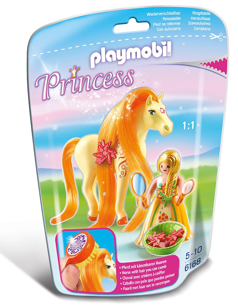 Playmobil 6168 - Princesse Mimosa Avec Cheval À Coiffer