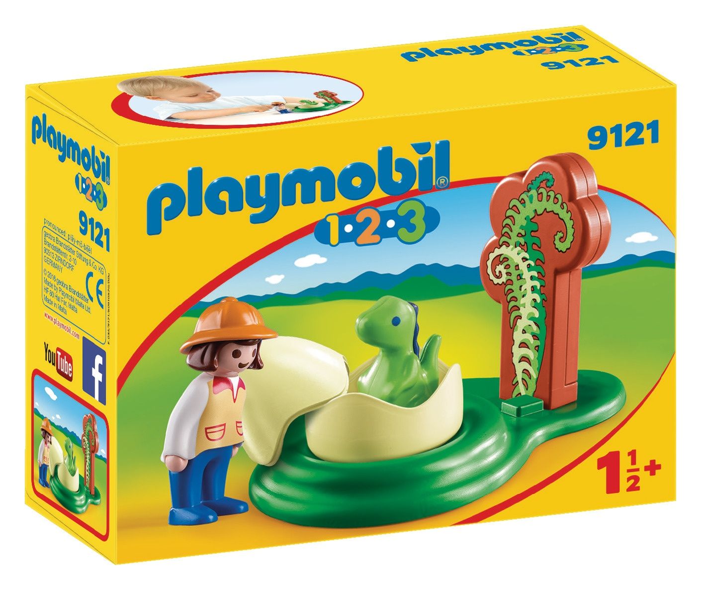 Playmobil 9121 Exploratrice Et Bébé Dinosaure