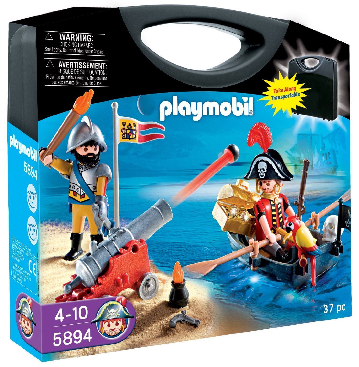 Playmobil 5894 Valisette Pirate Et Soldat