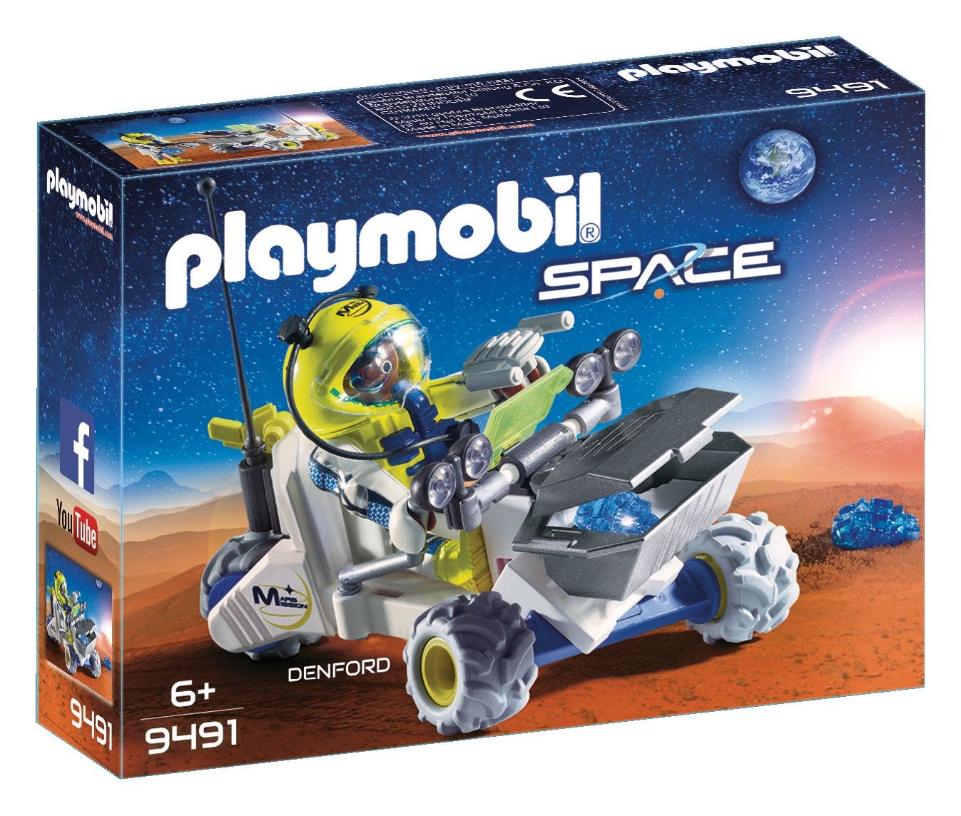 Playmobil 9491 Spationaute Avec Véhicule D'exploration