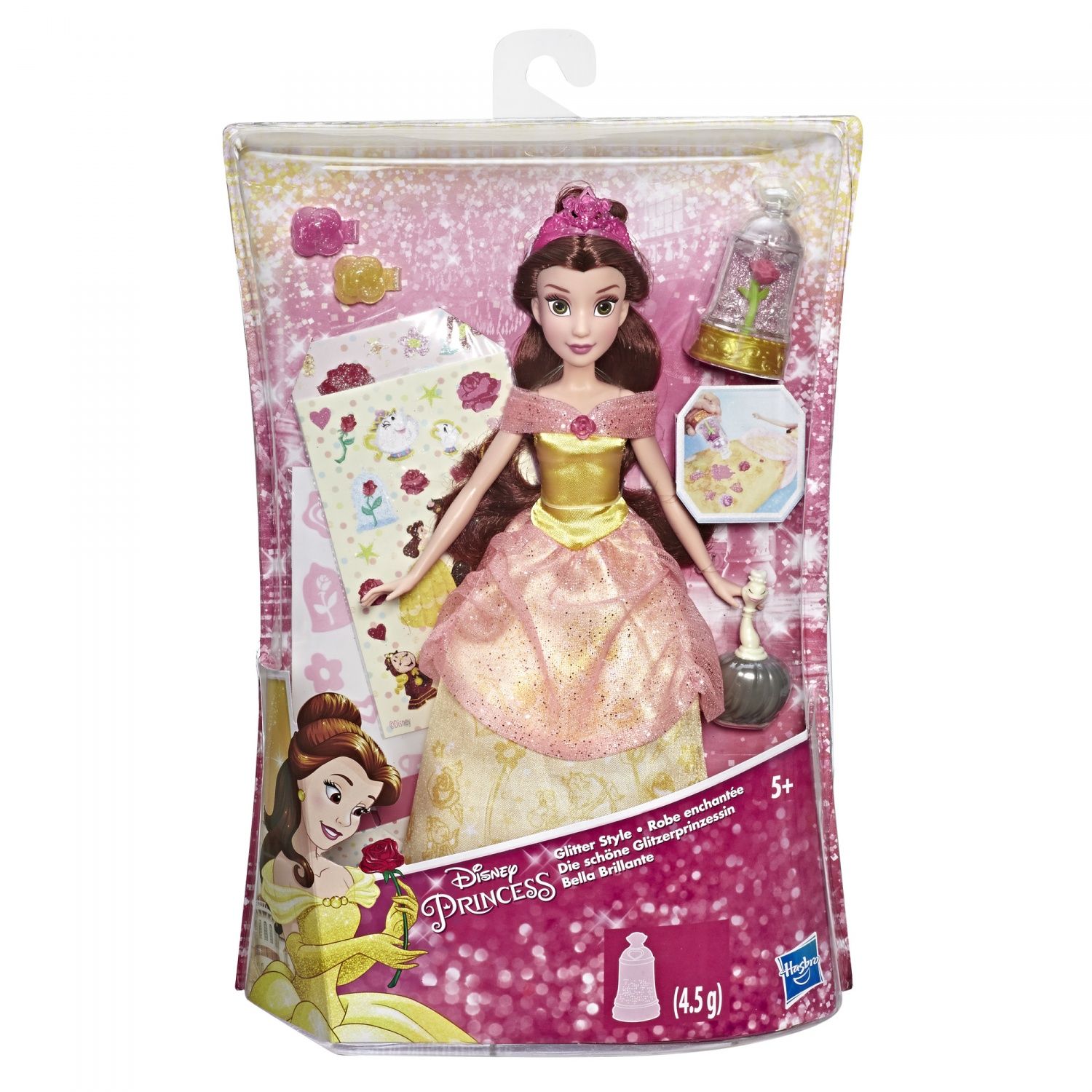 Disney Princess Disney Princesses La Belle Et La Bête Belle Robe Enchantée Et Paillettes 30 Cm