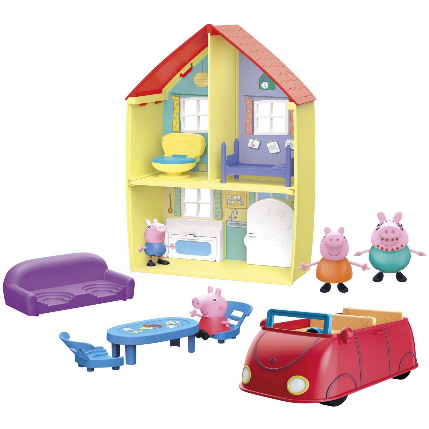 Pep Coffret Maison De Peppa Et Sa Famille