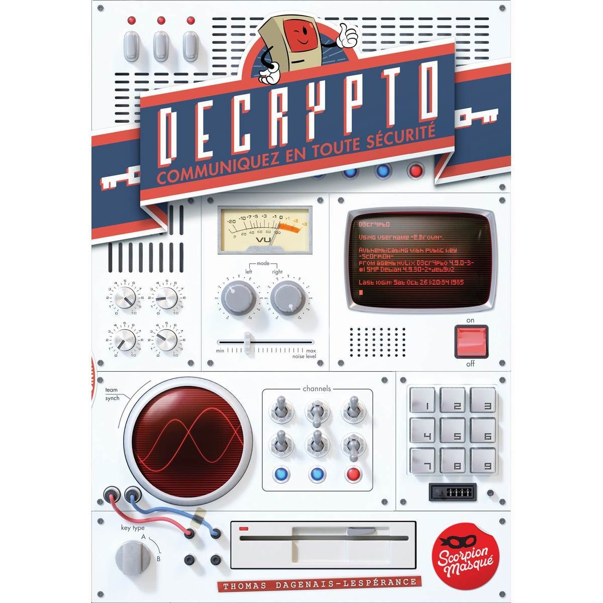 DECRYPTO Scorpion masqué Jeu de société jeu d’ambiance Parfait en groupe idéal entre amis et plus 3 à 8 joueurs association d’idées et déduction Blackrock Games - vue 7