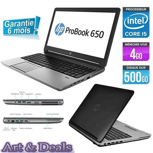 HP Probook 650 G1 15" Core i5 Hdd 500Go Ram 4Go