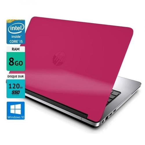 HP PC Portable HP Probook 640 G1 14&Quot; 8Go SSD 120Go Windows 10 Rose Bonbon