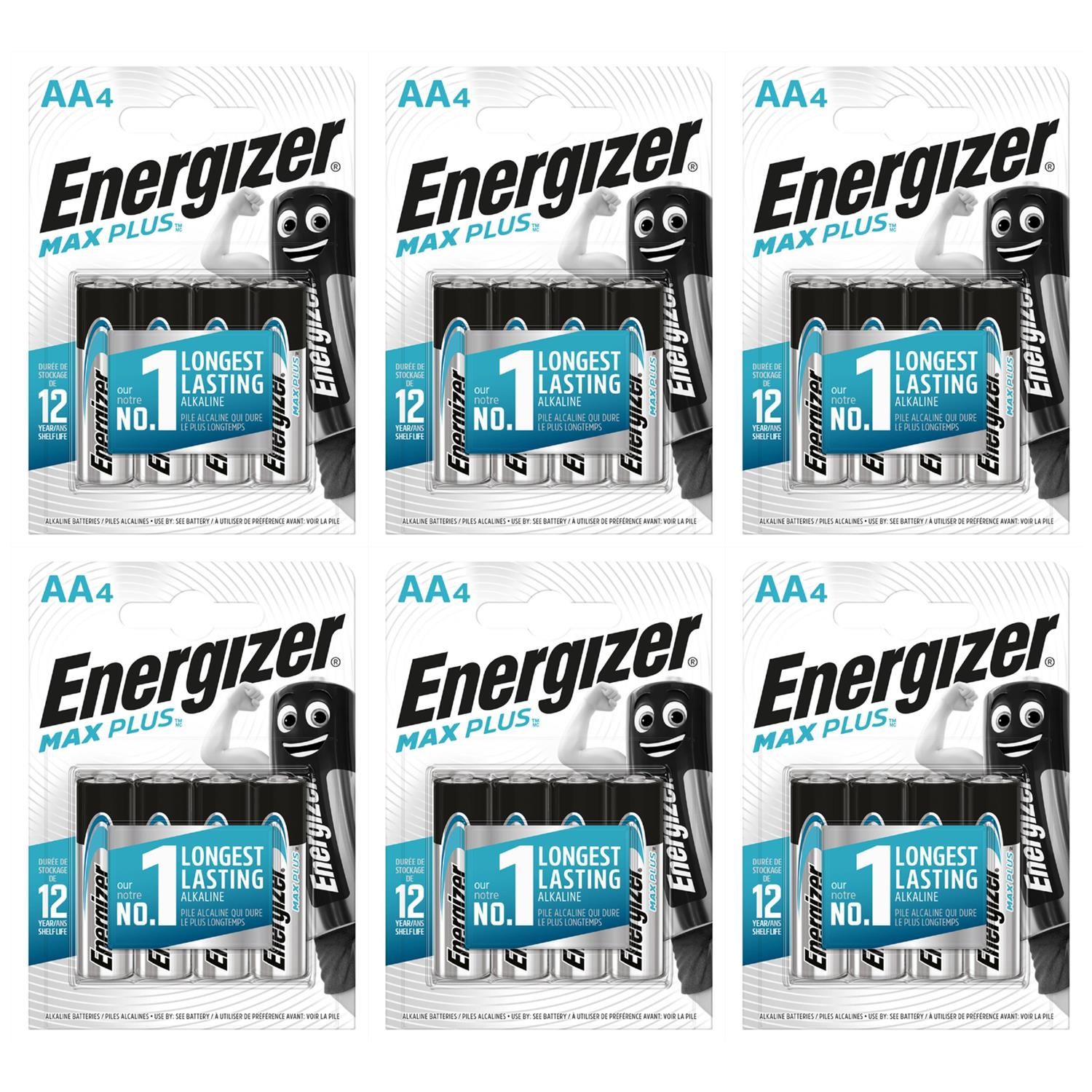 Energizer Lot de 3 Blisters de 4 Piles Alcaline MAX PLUS AA / LR6 1 5V - vue 3