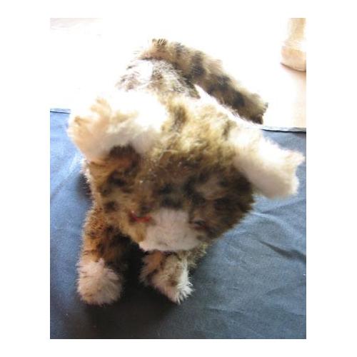 Peluche Chat Debout Tigre Marron Et Blanc Rakuten