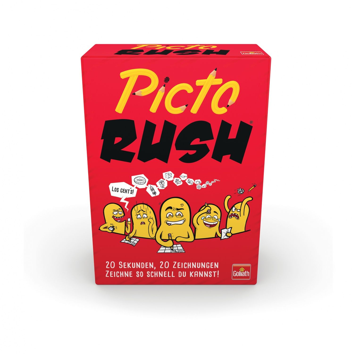 Goliath Picto Rush Jeu de Société avec Plateau Sauras tu Reconnaître Ton Dessin Jeu de Dessin A Jouer en Famille ou entre Amis De 3 à 8 Joueurs A Partir de
