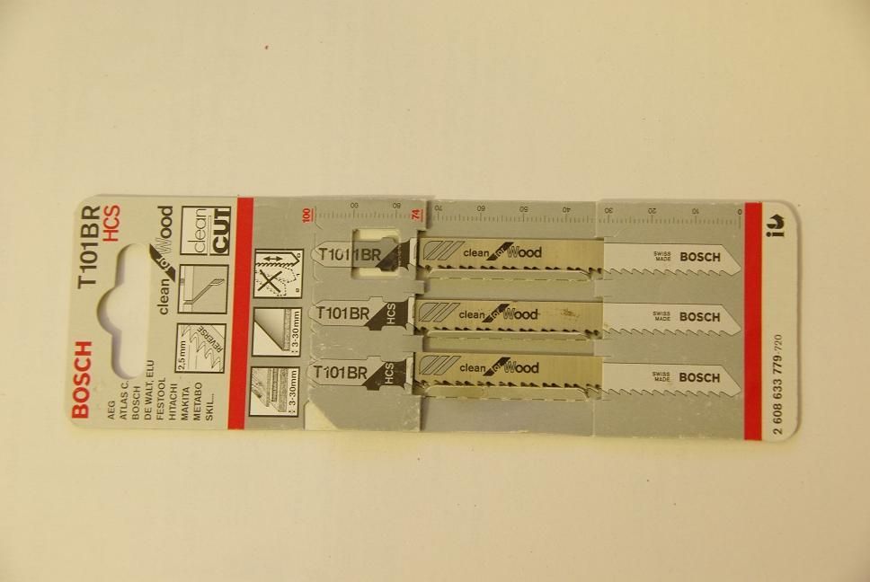 3 lames de scie sauteuse HCS Bosch T fine T101BR - vue 2