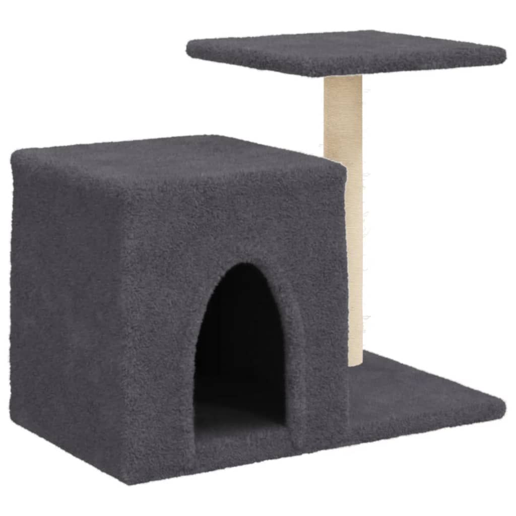 Meilleurs prix pour vidaXL Arbre à chat avec griffoirs en sisal gris foncé 50,5 cm 172126