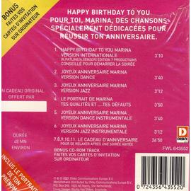 Joyeux Anniversaire Marina Cd Rakuten