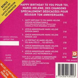 Joyeux Anniversaire Marie Helene Cd Rakuten