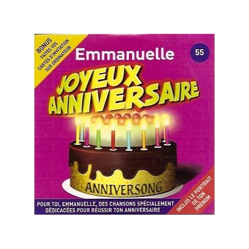 Joyeux Anniversaire Emmanuelle Cd Rakuten