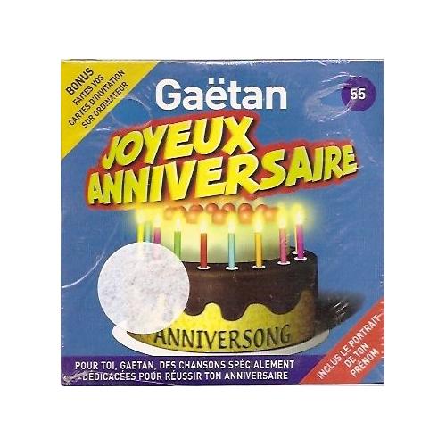 Joyeux Anniversaire Gaetan Cd Rakuten