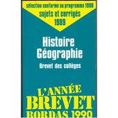 Annales Brevet Des Colleges Histoire Geographie Programme De 1990 Sujets Et Corrigés N02 - 