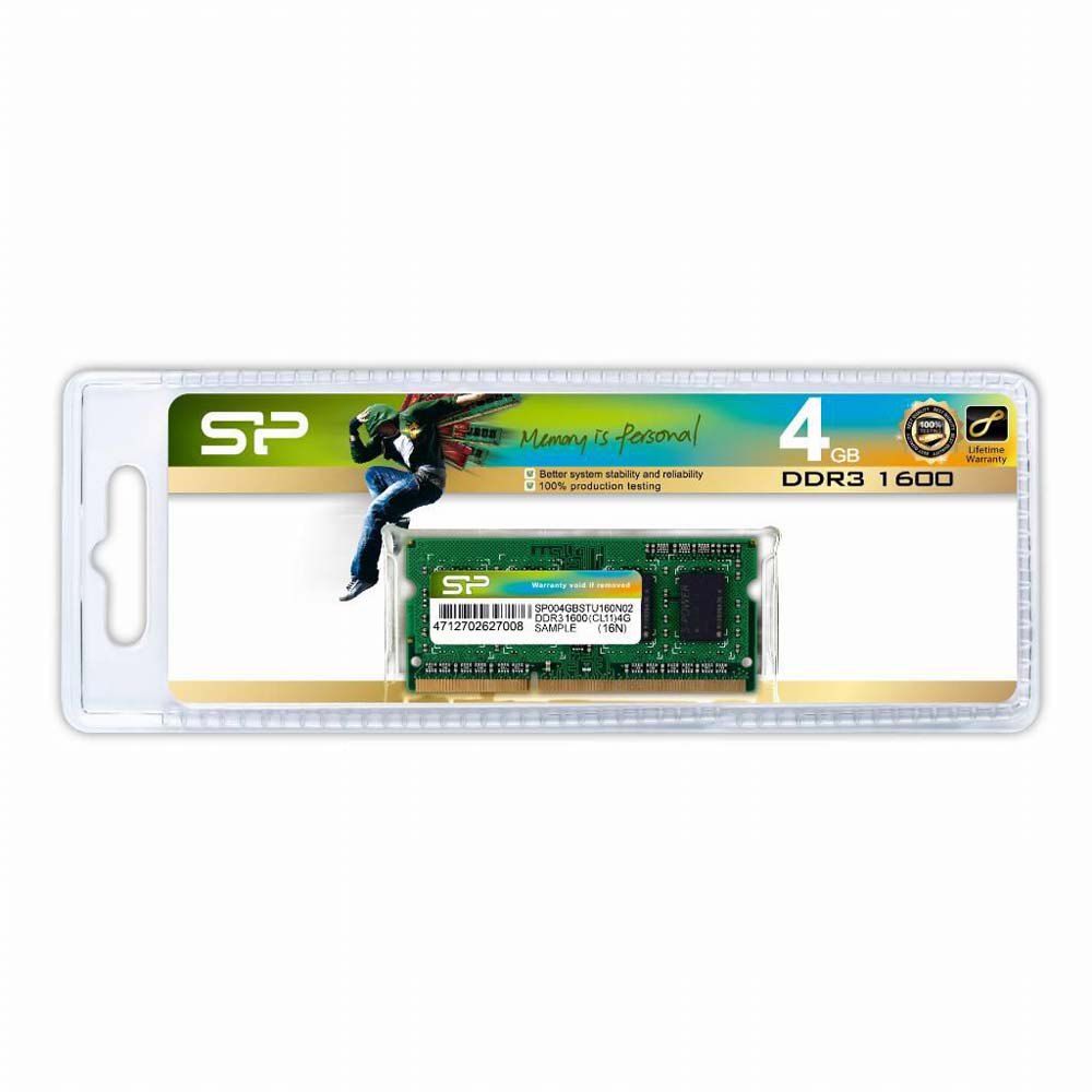 Silicon Power SP004GBSTU160N02 module de mémoire 4 Go 1 x 4 Go DDR3 1600 MHz Neuf - vue 2