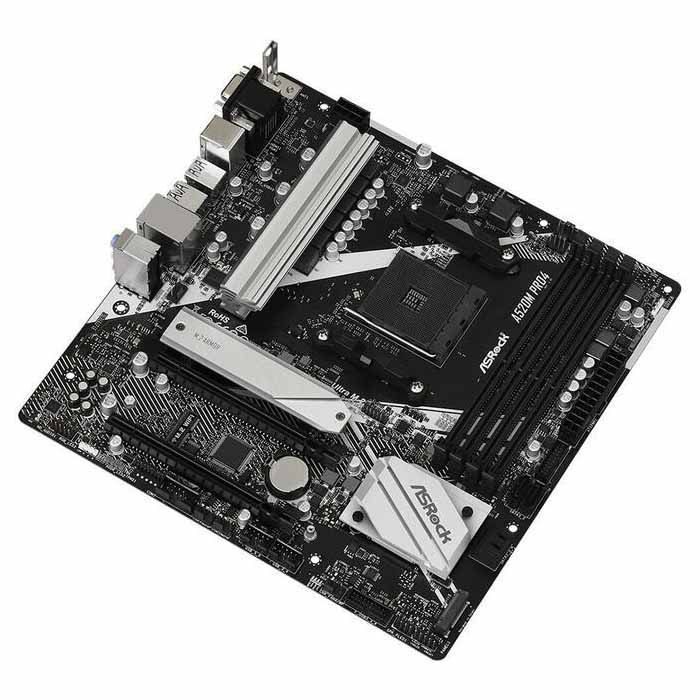 Asrock A520M Pro4 Emplacement AM4 micro ATX Neuf - vue 4