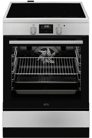 CUISINIÈRE INDUCTION 4 FOYERS 60X60 STEAMBAKE AEG CIB6641ABM