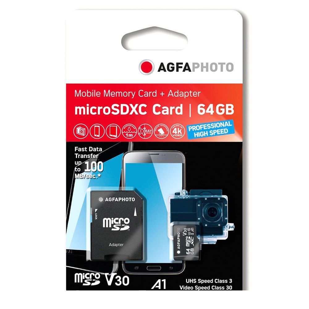 AgfaPhoto 10616 mémoire flash MicroSDHC UHS I Classe 10 Neuf - vue 2
