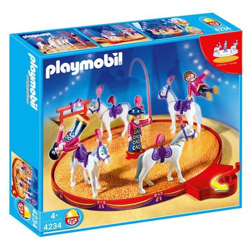 Playmobil - 4234 - Voltigeurs + Chevaux Et Manege