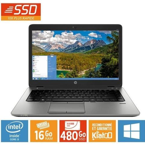 PC Portable HP Elitebook 840 G1 Core i5 16 Go Ram 480 Go SSD Disque Dur Windows 8.1 Pro Ordinateur Portable Reconditionne