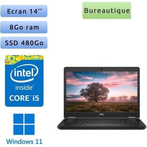 Dell Latitude 5490 14" Core i5 1,6 Ghz SSD 480 Go 8 Go Azerty Français