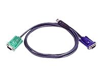 ATEN Micro Lite Câble clavier / vidéo / KVM USB HD 15 VGA pour 15 pin D Sub DB 15 F pour KVM on the NET CS1708 CS1716 Master View max CS 1716 MasterView USB...