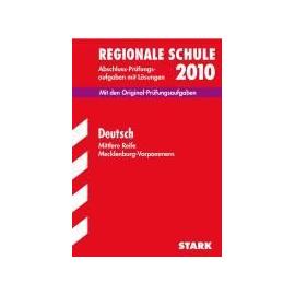 Regionale Schule 2012 Deutsch. Realschulabschluss (Mittlere Reife) Mecklenburg-Vorpommern