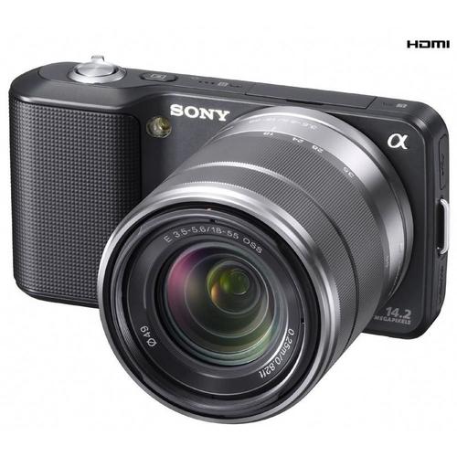 Sony A Nex 3K - Appareil Photo Numérique - Sans Miroir - 14.2 Mp - Aps-C - 720 P - 3X Zoom Optique Objectif 18-55 Mm Oss - Noir