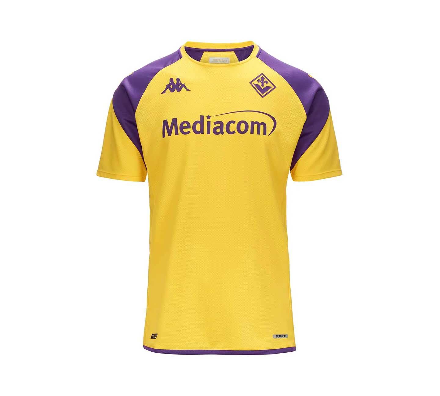 maillot abou pro 7 fiorentina jaune homme - XL