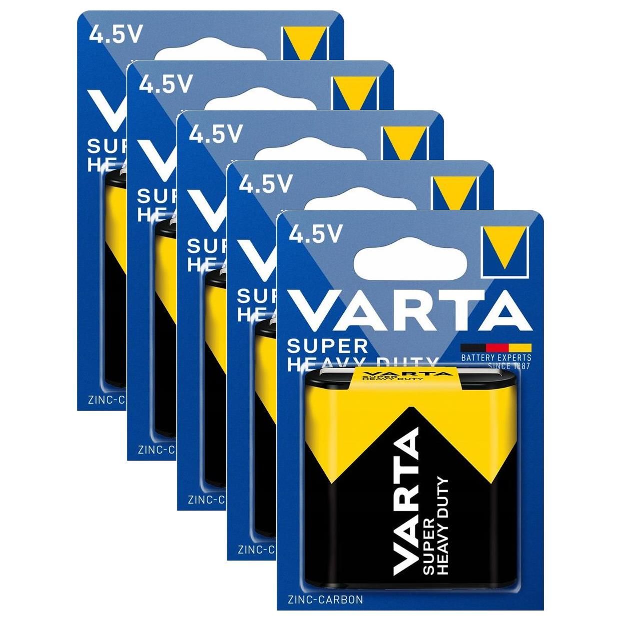 VARTA Lot de 3 Blisters x 1 Pile Plate Zinc Superlife 4.5V 3R12 - vue 3