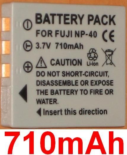 Fujifilm NP 40 Pile pour appareil photo Li Ion 710 mAh pour FinePix F100 F455 F460 F470 F480 F485 F60 F650 F810 J50 V10 Z1 Z2 Z3 Z5fd - vue 2