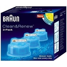 Braun Clean&Renew CCR3 Kit de cartouches de nettoyage pour rasoir
